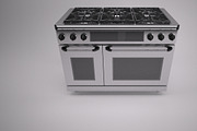 48 inch Gas Range Cooker, a Furniture 3D Model by kjpargeterimages (Thumbnail 2 of 12)