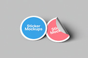 Round Sticker Mockups, a Print Template by artimasa (Thumbnail 6 of 6)