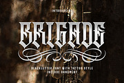 Brigade, a Blackletter Font by Muntab_Art (Thumbnail 1 of 7)