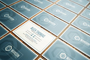 Minimal Blue Business Card, a Business Card Template by Marvel (Thumbnail 2 of 6)