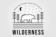 wild bear or wildlife grizzly logo, a Graphic by Rizkaarishandy_shop (Thumbnail 1 of 2)
