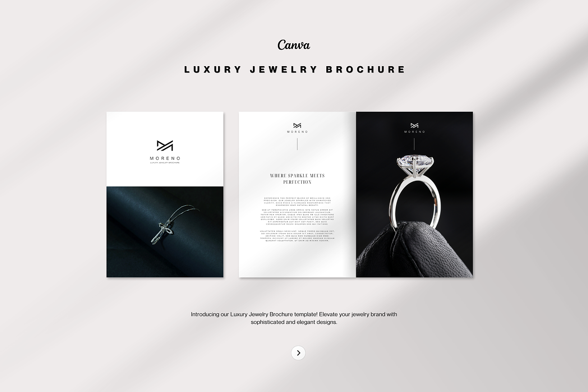Luxury Jewelry Brochure, a Brochure Template by Ahsanjaya (Photo 1 of 7)