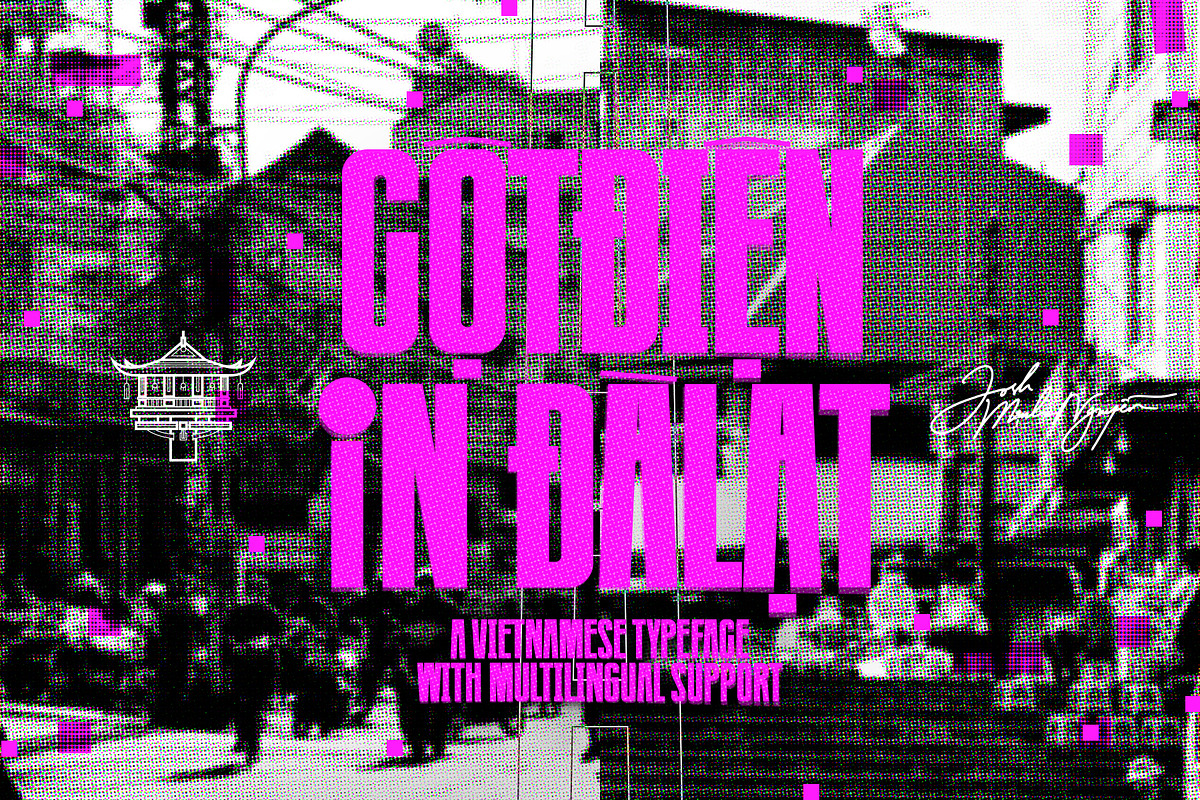 Cotdien In Dalat - Retro Viet Sans, a Sans Serif Font by One Pillar Studio (Photo 1 of 10)