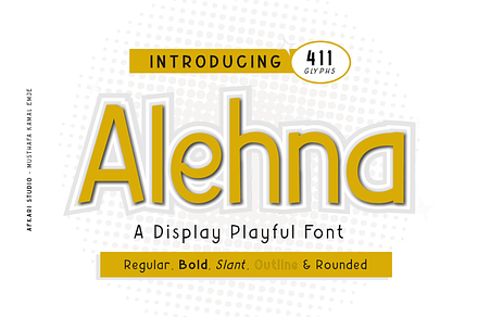 Alehna - Display Playful Font