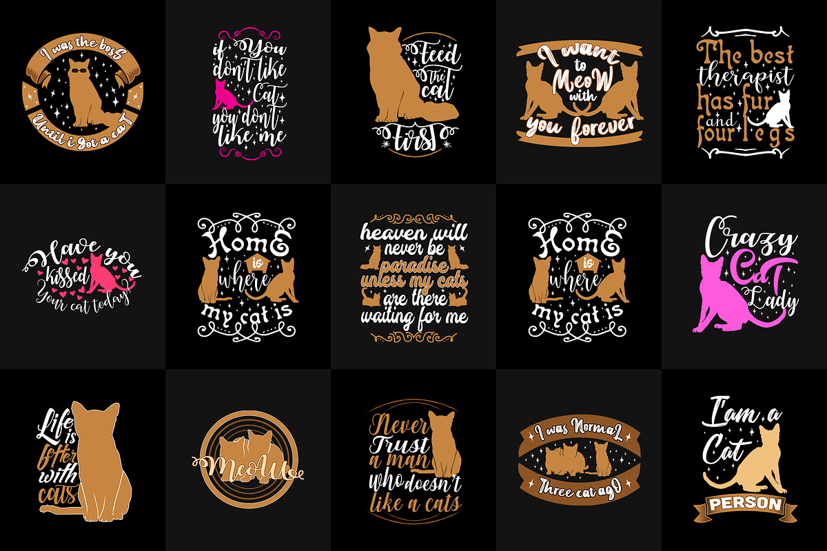 20 Cat Quotes SVG Files Vol 1, an Animal Illustration by Tosca Digital (Photo 2 of 3)
