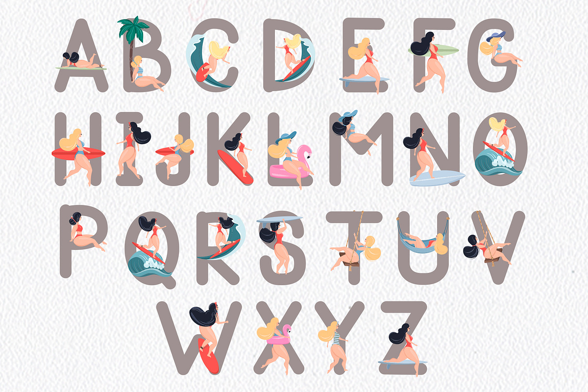 Take me to the ocean. Graphic set, a Decorative Illustration by CallMeStasia (Photo 8 of 12)