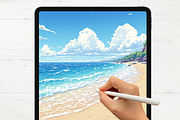Procreate Water Brushes, a Brush Add-On by Cozy Brushery (Thumbnail 6 of 9)