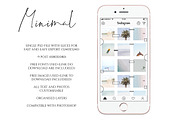 Instagram Post Template Minimal, a Templates & Theme by Bumblebee (Thumbnail 2 of 6)