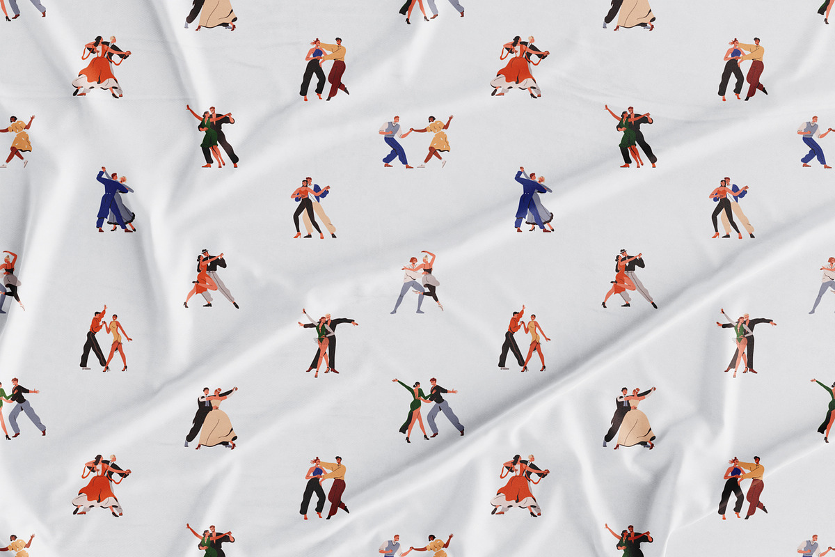 Couples dance seamless pattern, a Pattern Graphic by Good Studio (Photo 4 of 4)