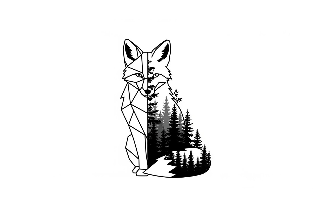 Fox Forest Silhouette Vector Bundle, an Illustration by Creativeshirt (Photo 24 of 31)