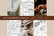 Cozy Autunm | Coloring book, a Decorative Illustration by ChristinaDesigns (Thumbnail 2 of 6)