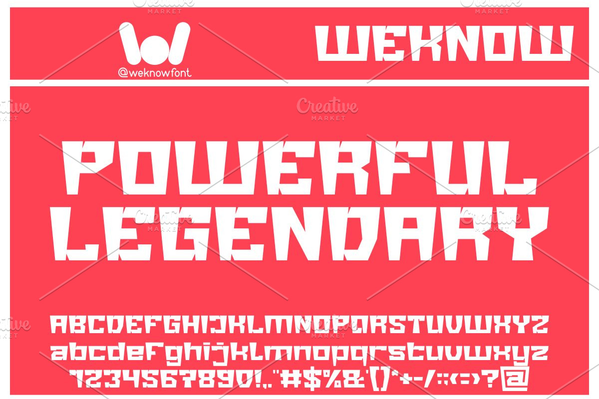 Big Giant, a Font by weknow (Photo 3 of 8)