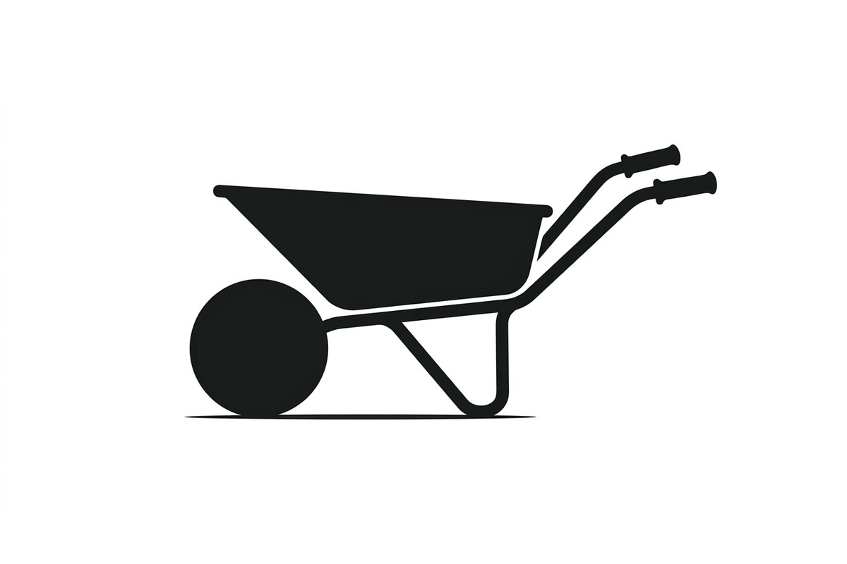 Wheelbarrow Silhouette Collection, an Object Graphic by Creativeshirt (Photo 3 of 3)