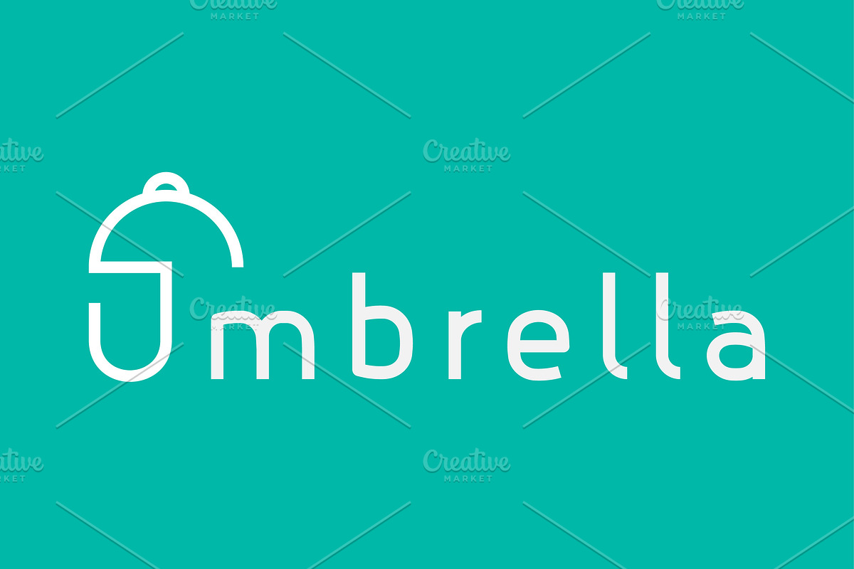Umbrella Logotype Design Icon, a Branding & Logo Template by Morvana Crew