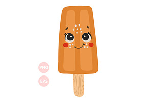 Cute Ice Cream Illustration