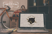 6 MacBooks In the house mock-ups, a Mac Mockup by Madebyvadim (Thumbnail 5 of 5)
