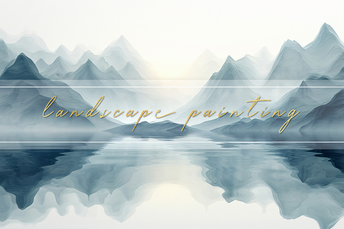 watercolor landscape painting, a Wallpaper Graphic by DamonYang's shop (Photo 1 of 8)