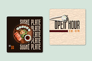 Japanese // Food Social Media Kit, a Design Template by SecondBrain Store (Thumbnail 5 of 9)