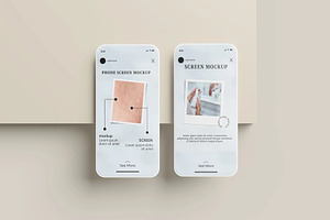 Phone Screen / UI / Instagram Mockup, an Advertising Mockup by Se٧enStudio