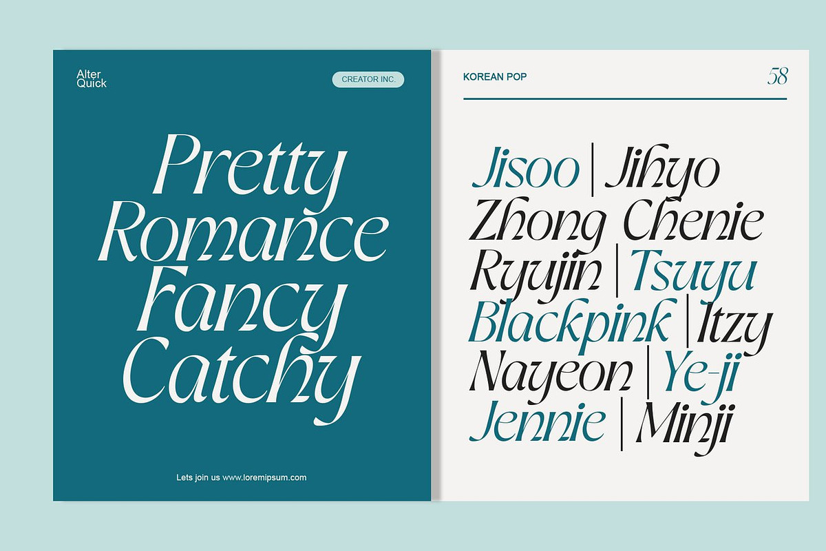 Anthalie - Elegant Modern Serif, a Serif Font by Luna Shop (Photo 4 of 9)