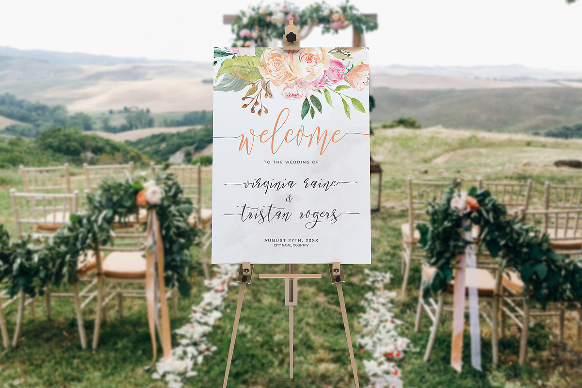 Blush Floral Wedding Invitation Set, an Invitation Template by DesignDevisers (Photo 7 of 15)