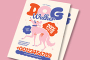 Dog Walkers Flyer, a Flyer Template by graphicook (Thumbnail 2 of 3)