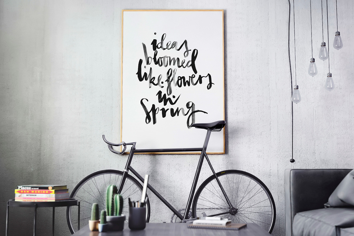 Poster Mockup Set, a Print Template by Egor Shkolnikov (Photo 3 of 9)