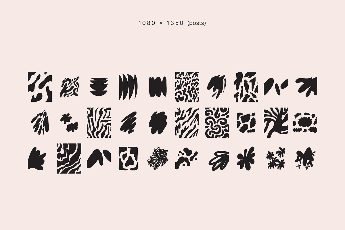 Organic masks templates, a Social Media Template by Walrus Darya (Photo 5 of 7)