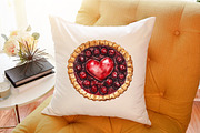 Pie Watercolor Clipart PNG, an Illustration by Sublimation Artist (Thumbnail 6 of 6)