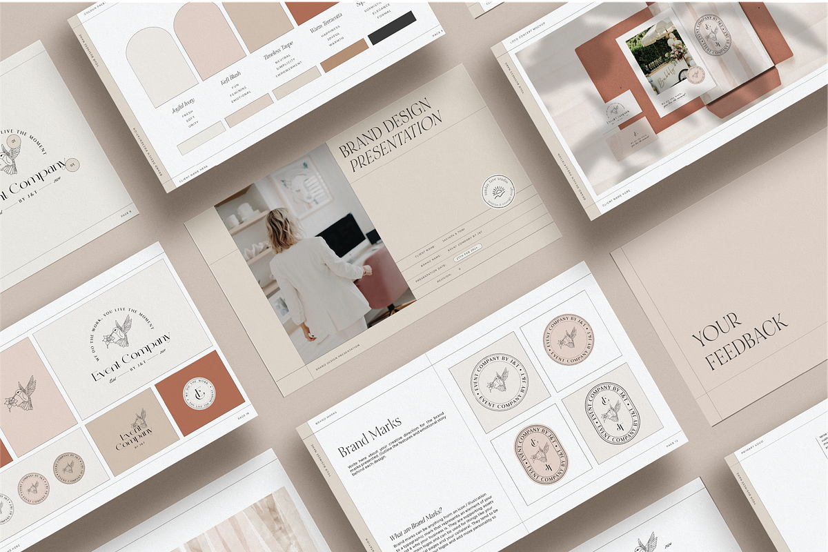 Branding Presentation Template, a Presentation Template by Sunday Lane Studio (Photo 2 of 6)