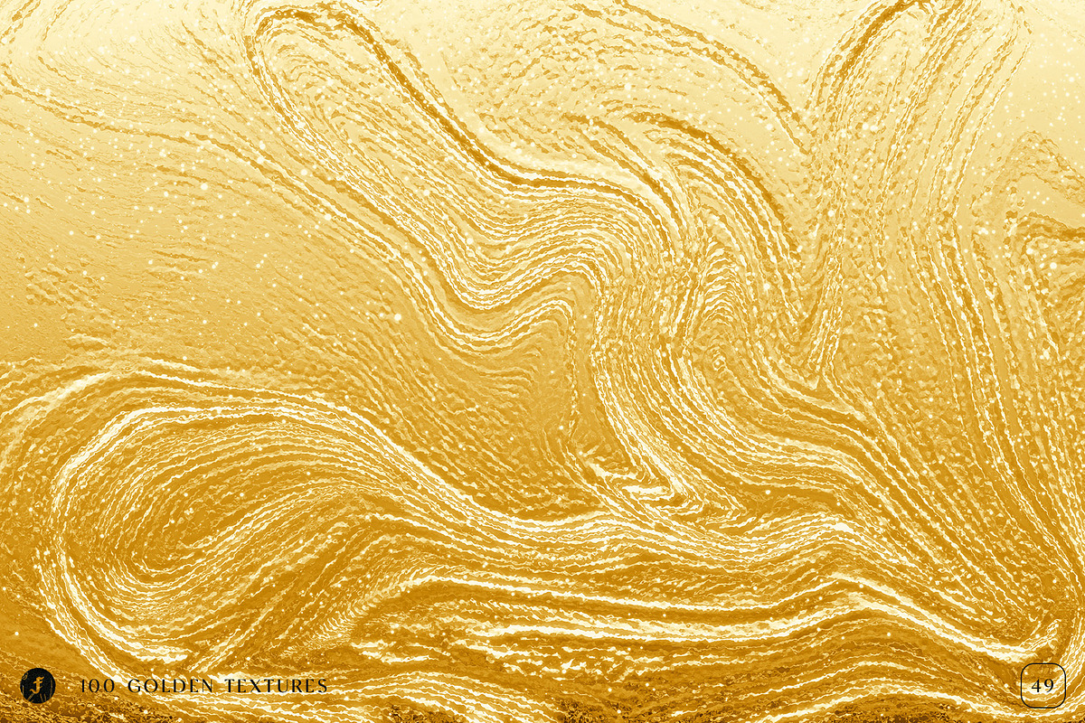 100 Golden Textures, a Texture Graphic by Freezerondigital