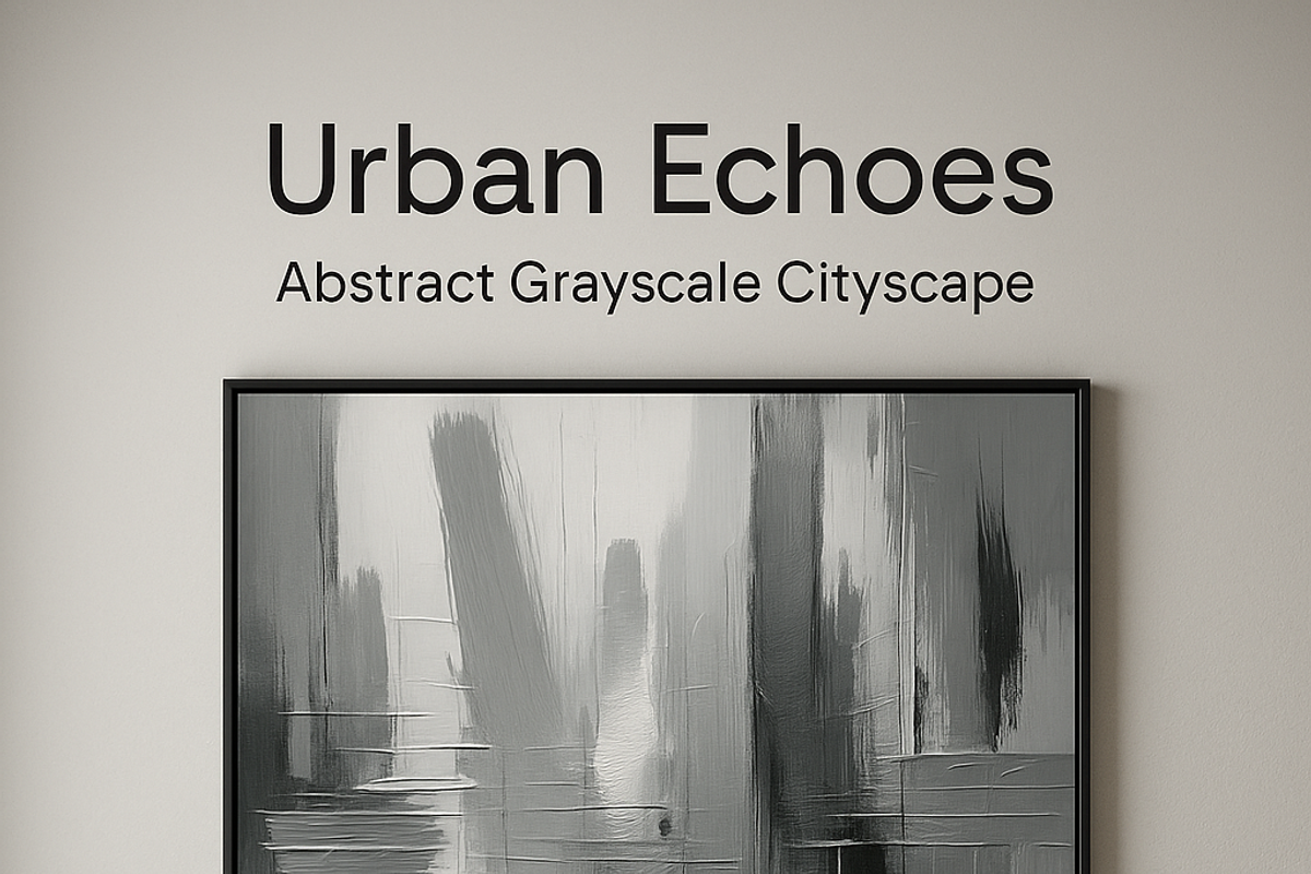Abstract Grayscale Cityscape, a Texture Graphic by 3d_model_tifotizi (Photo 1 of 3)