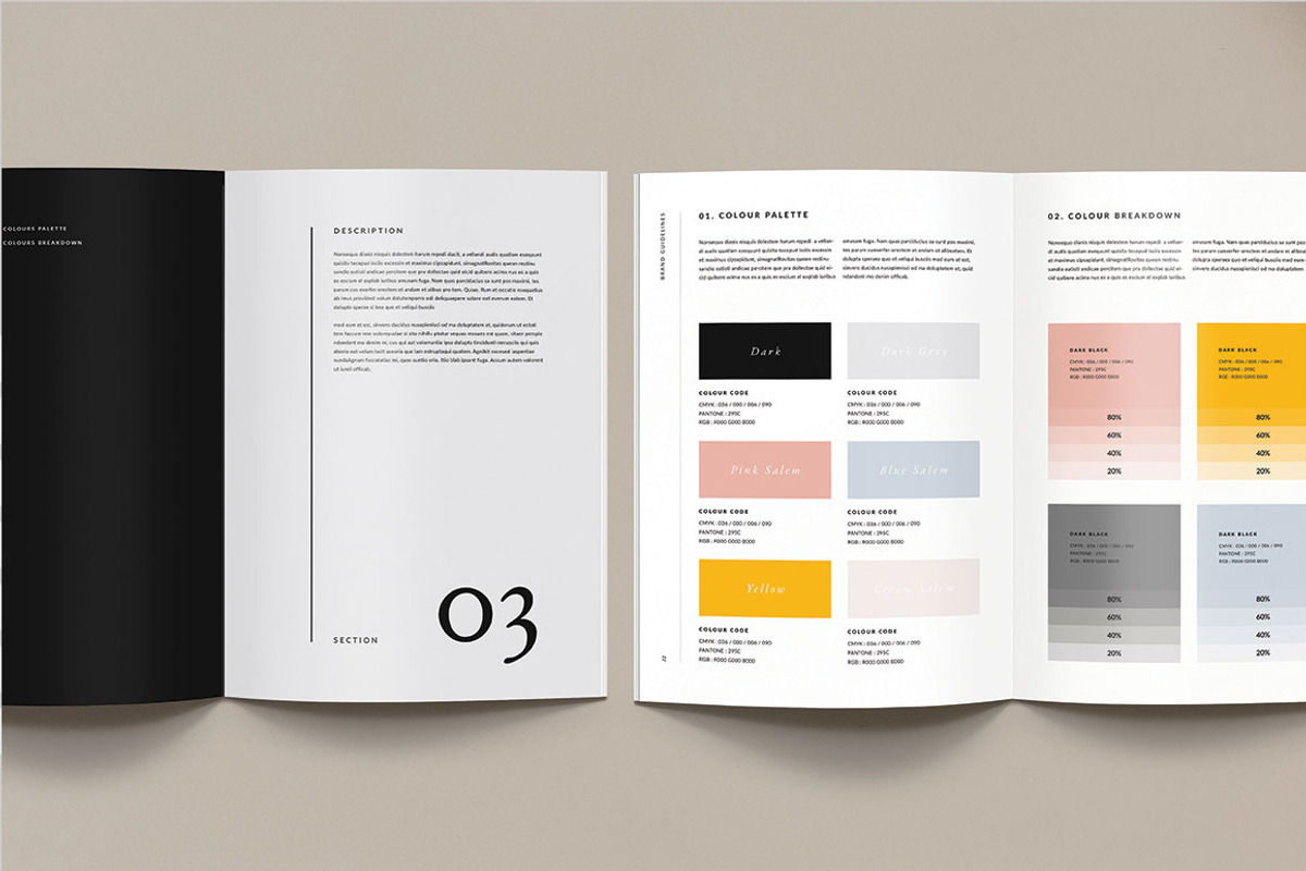 Brand Guidelines, a Brochure Template by Occy Design (Photo 8 of 16)