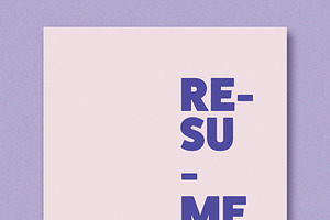 Pink And Purple Resume