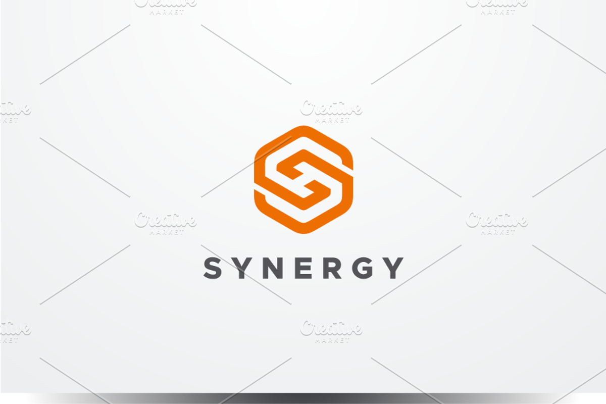 Synergy Hexagon Letter S SH HS Logo, a Branding & Logo Template by yopie