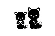 Cute Forest Animal Silhouette Bundle, an Illustration by Creativeshirt (Thumbnail 24 of 54)