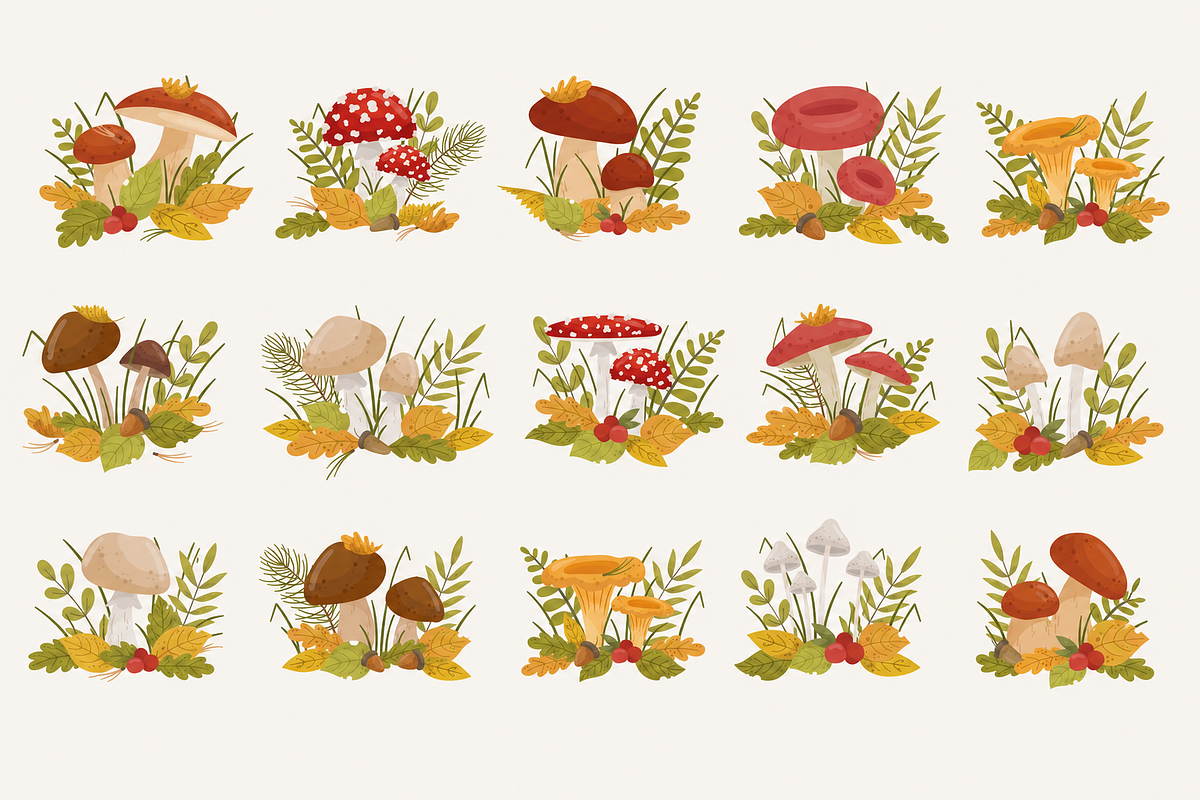 Whimsical Fall Clipart Collection, a Seasonal Illustration by Anna Studio (Photo 11 of 12)