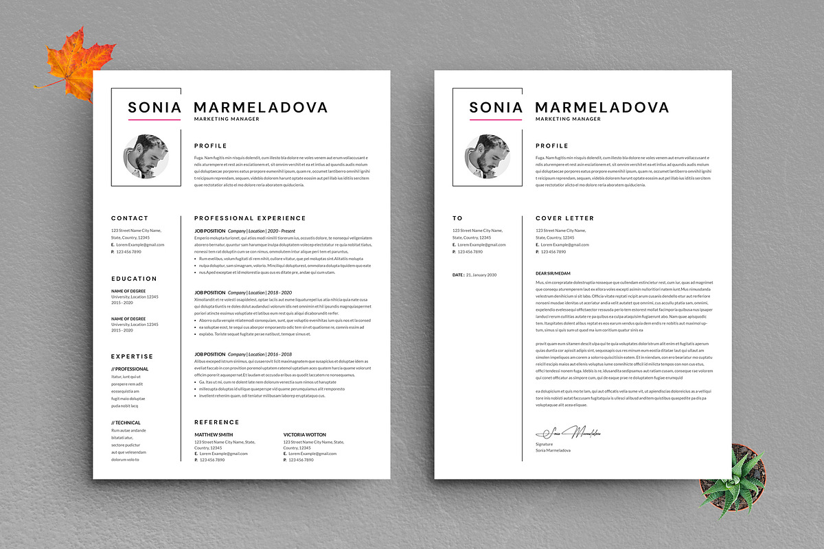 Best Resume Template, a Resume Template by PixelStudio (Photo 2 of 6)
