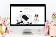 Feminine WordPress Theme | Camille, a WordPress Template by Hello Chic Designs (Thumbnail 2 of 2)