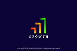 Business graph Logo Design Icon, a Branding & Logo Template by Morvana Crew