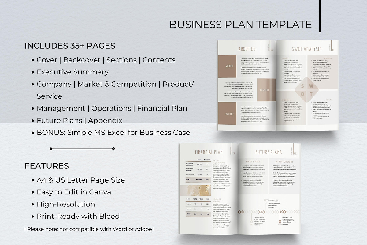 Professional Business Plan Template, a Magazine Template by B2 Studio (Photo 2 of 11)
