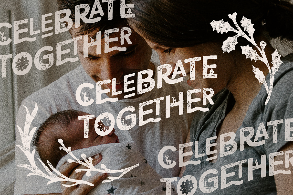 Holiday Bundle - Fonts, Cards & More, a Design Template by SilverStag Type Foundry (Photo 20 of 27)