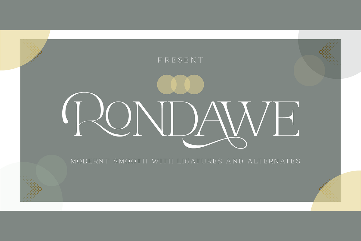 Rondawe, a Serif Font by LuhopCreative (Photo 1 of 15)