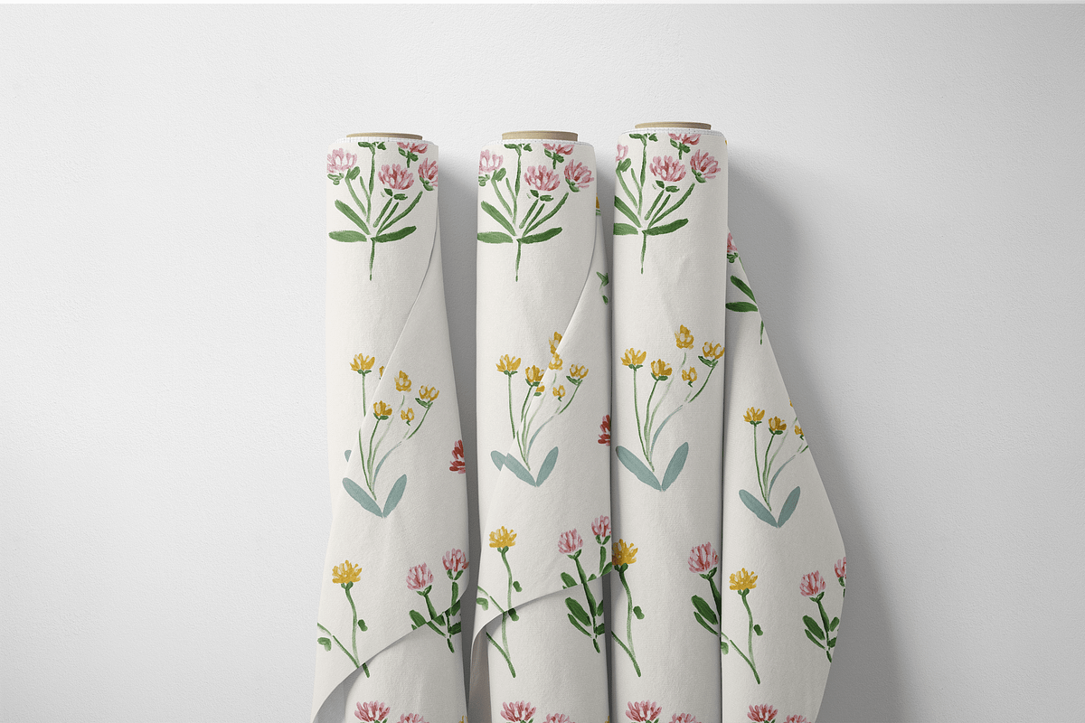 Clover Wildflower Seamless Pattern P, a Pattern Graphic by Pati Charm Studio (Photo 7 of 8)