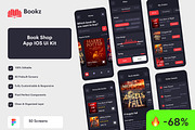 Bookz-Book Shop App UI Kit, an App Template by CreativeUI (Thumbnail 1 of 7)