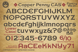 Copper Penny Font Collection