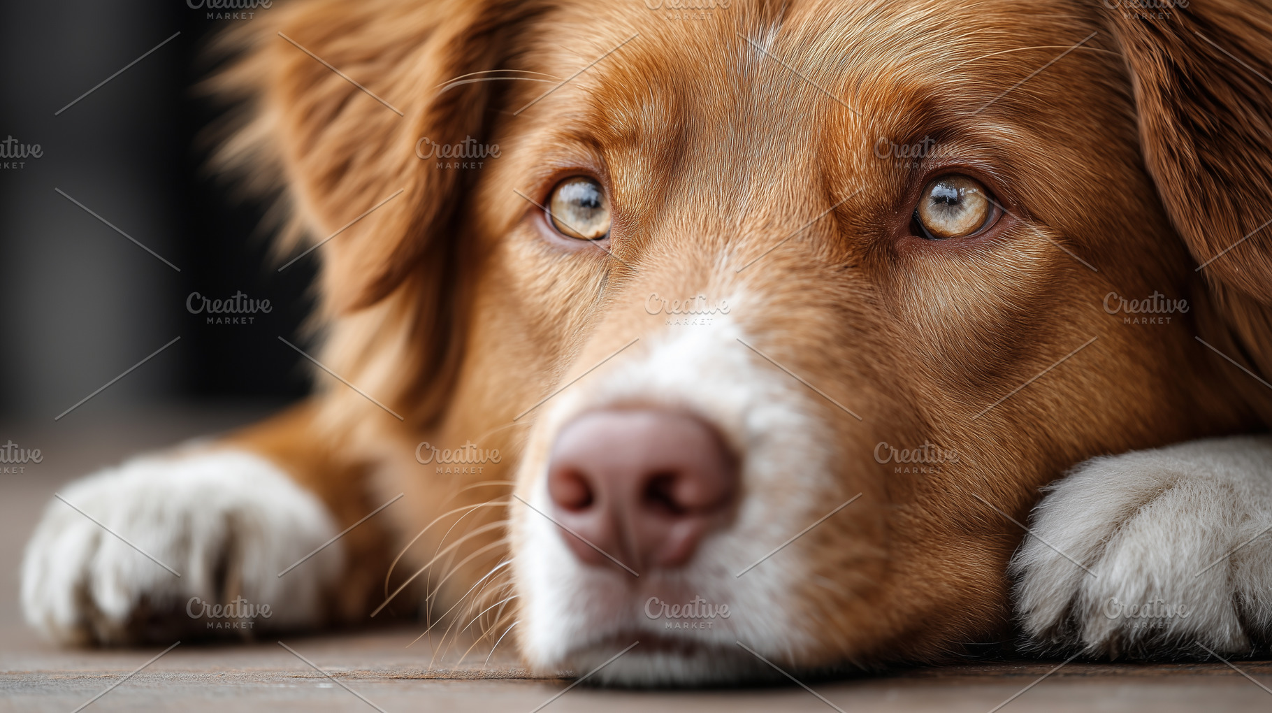 Close up of a dog resting head, an Animal Photo by MistyDay
