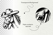 Horse SVG Bundle. Horse and girl, an Animal Illustration by DENIDigitalArtSudio (Thumbnail 9 of 9)