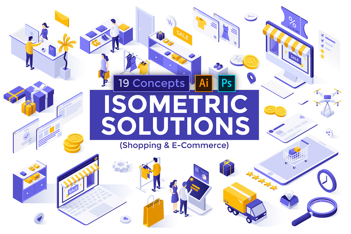Isometric Solutions Mini. Part 2, a Templates & Theme by Andrew Kras Design (Photo 1 of 21)