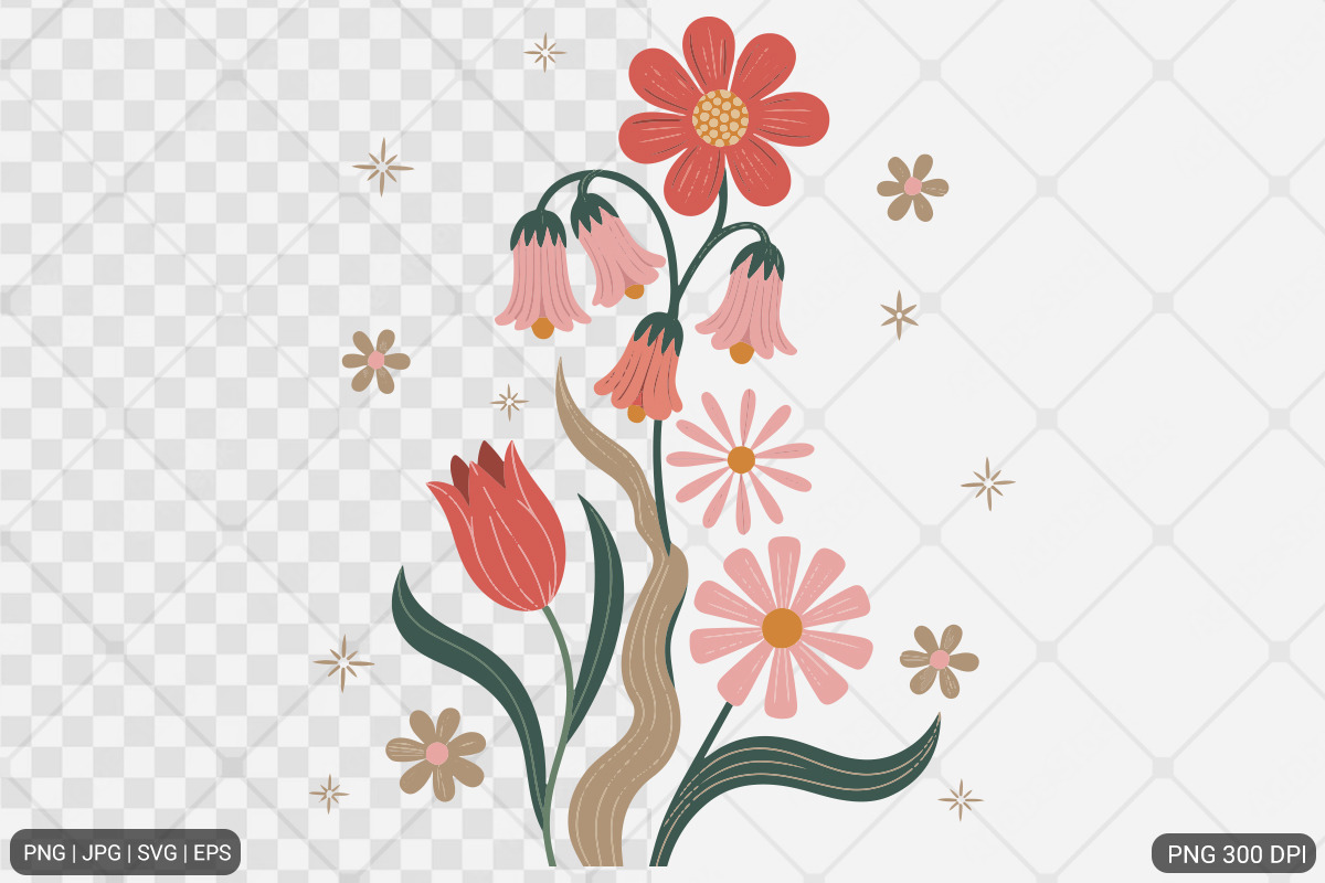 Boho Flowers with Quotes Bundle, an Illustration by Actual Pixel (Photo 9 of 14)
